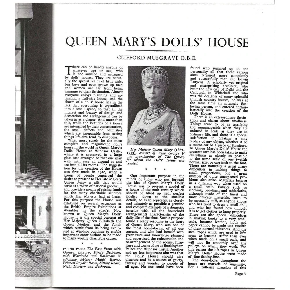 Dolls & Doll Houses Kay Desmonde  Queen Mary's Dolls' Houses TWO‎ Little Books